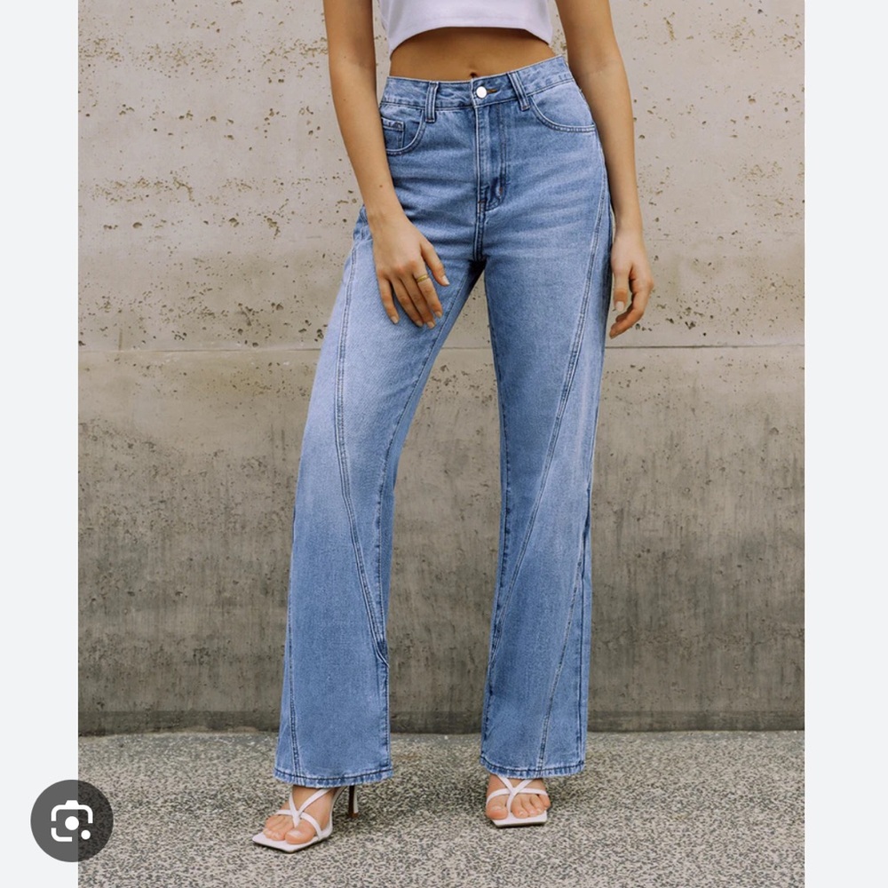 Commense Vintage Denim Straight Leg Pant